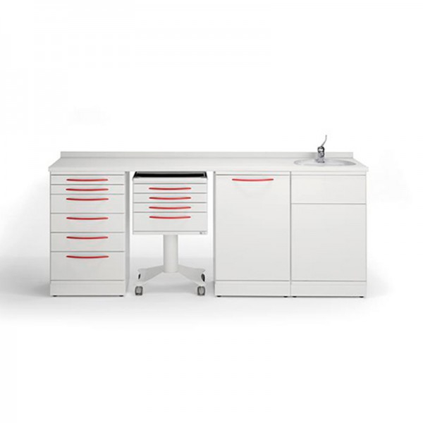 Mobili clinici serie Aurora: set di quattro moduli Mobili clinici serie Aurora: set di quattro moduli